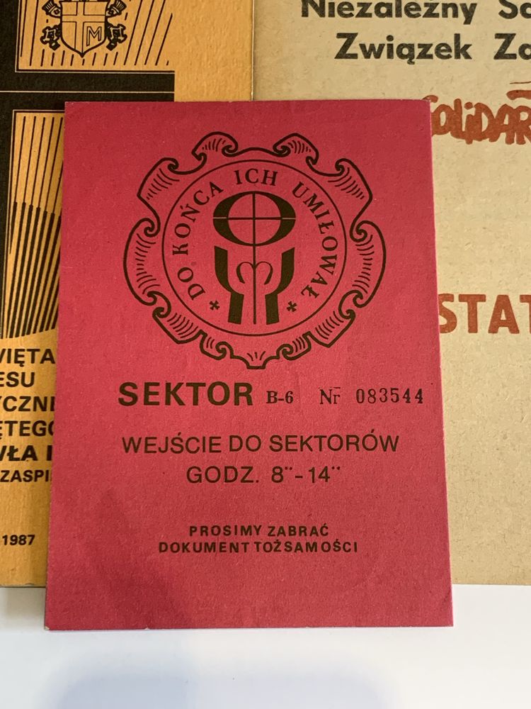 Msza święta Gdańsk Jan Paweł II + Statut Solidarność