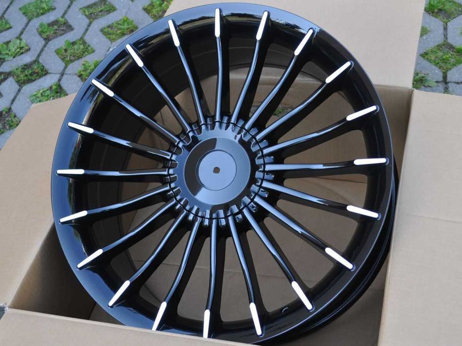 Czarne felgi R20 5x120 Bmw 7 F01 F02 F03 F04 5 GT F07 F10 6 F06 F13