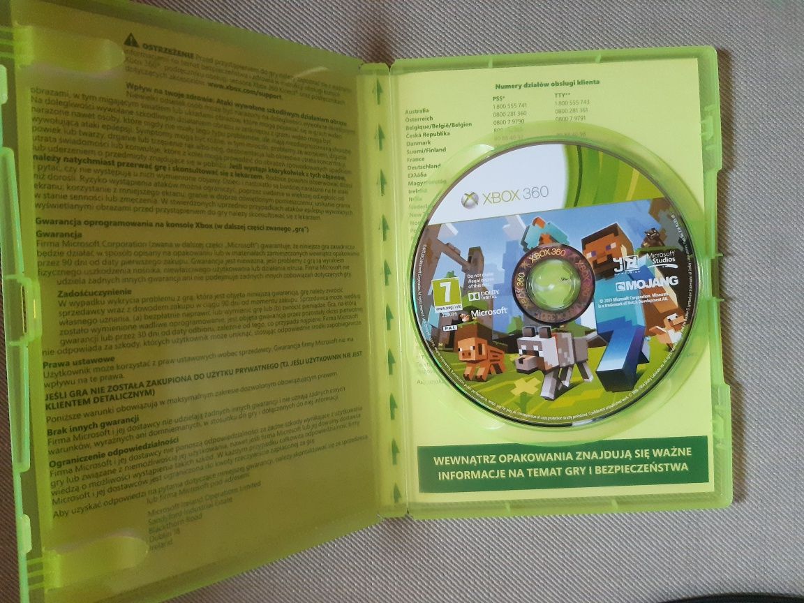 Gra Minecraft na konsolę xbox 360