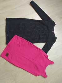 Sukienki ciążowe HappyMum "S" czarna różowa