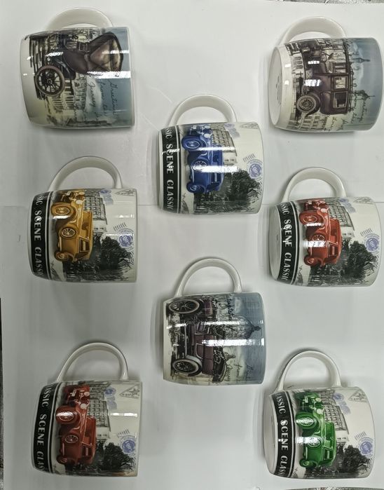 Детская посуда,набор.Кружки Автомобили ретро,кружки,чашки 380 мл,Ретро