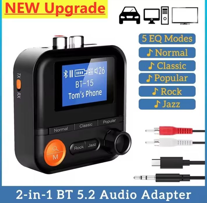 MP3 плеєр в автомобіль Bluetooth 5.2, Aux.