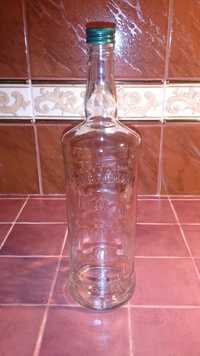 Стеклянные бутылки с рисунком 1 литр