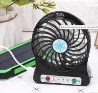 Портативный мини вентилятор с батареей Portable Fan Mini черный