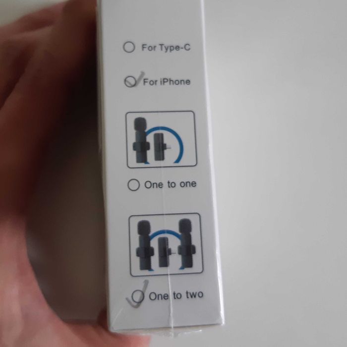 Kit 2 Microfones Novos s/ Fios Lapela Wireless p/ iPhone iPad