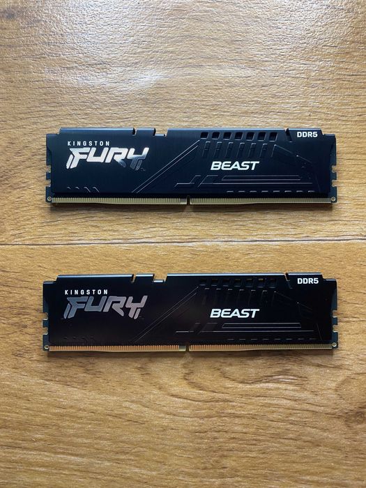 Kingston Fury Beast 2 x 16 32 gb гигабайта 5200 Mhz DDR5 новая new