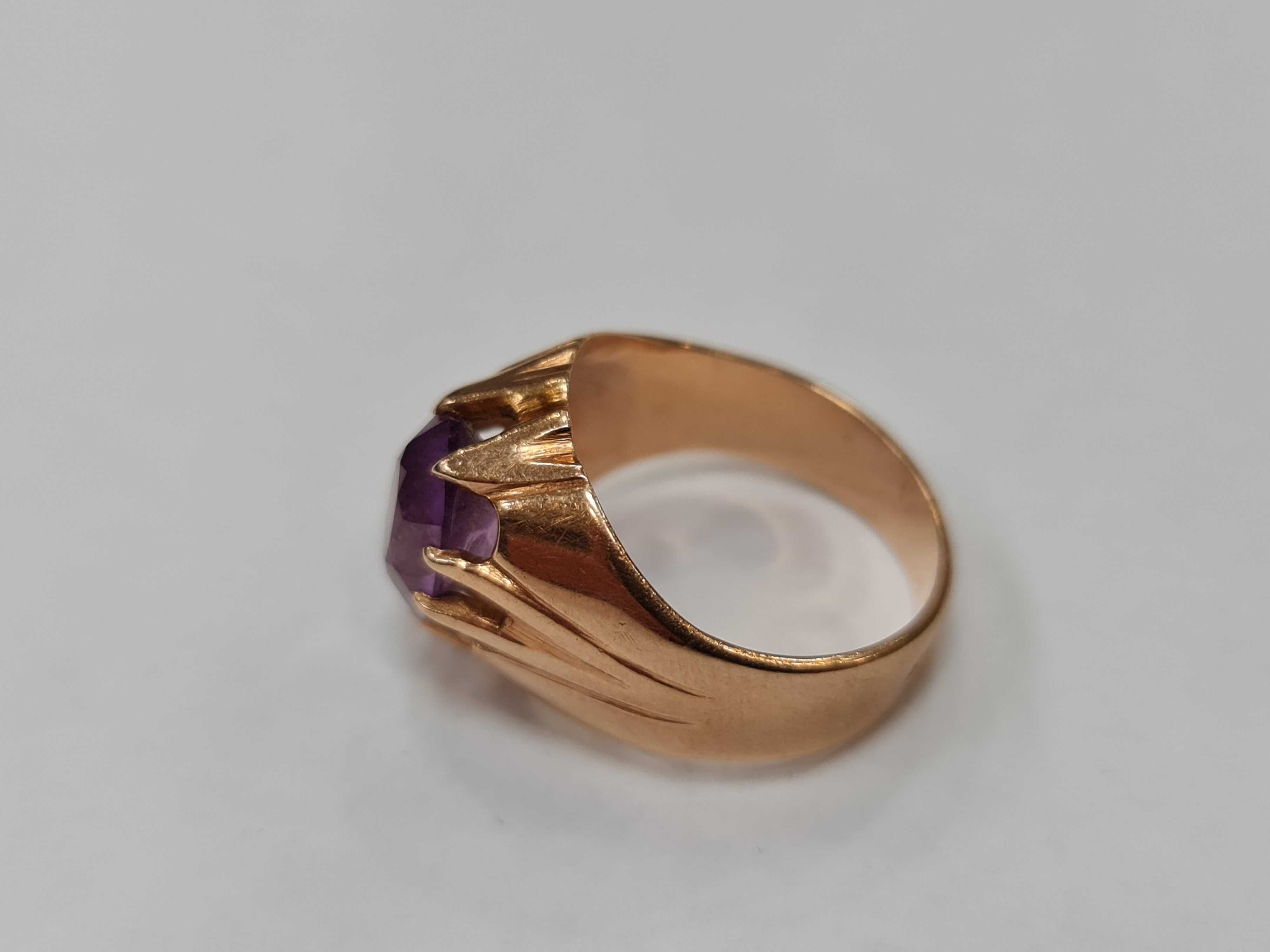 II poł. XX wieku! Złoty sygnet/ Radzieckie 583/ 7.05 gram/ R17