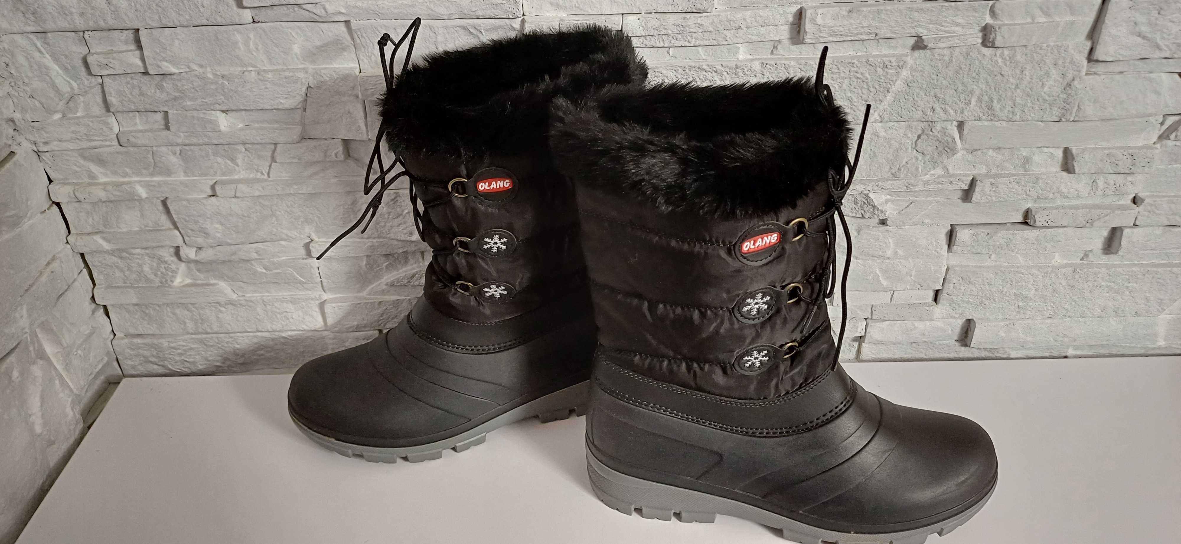 Nowe śniegowce OLANG roz.41-42 wkł.26,5 cm.