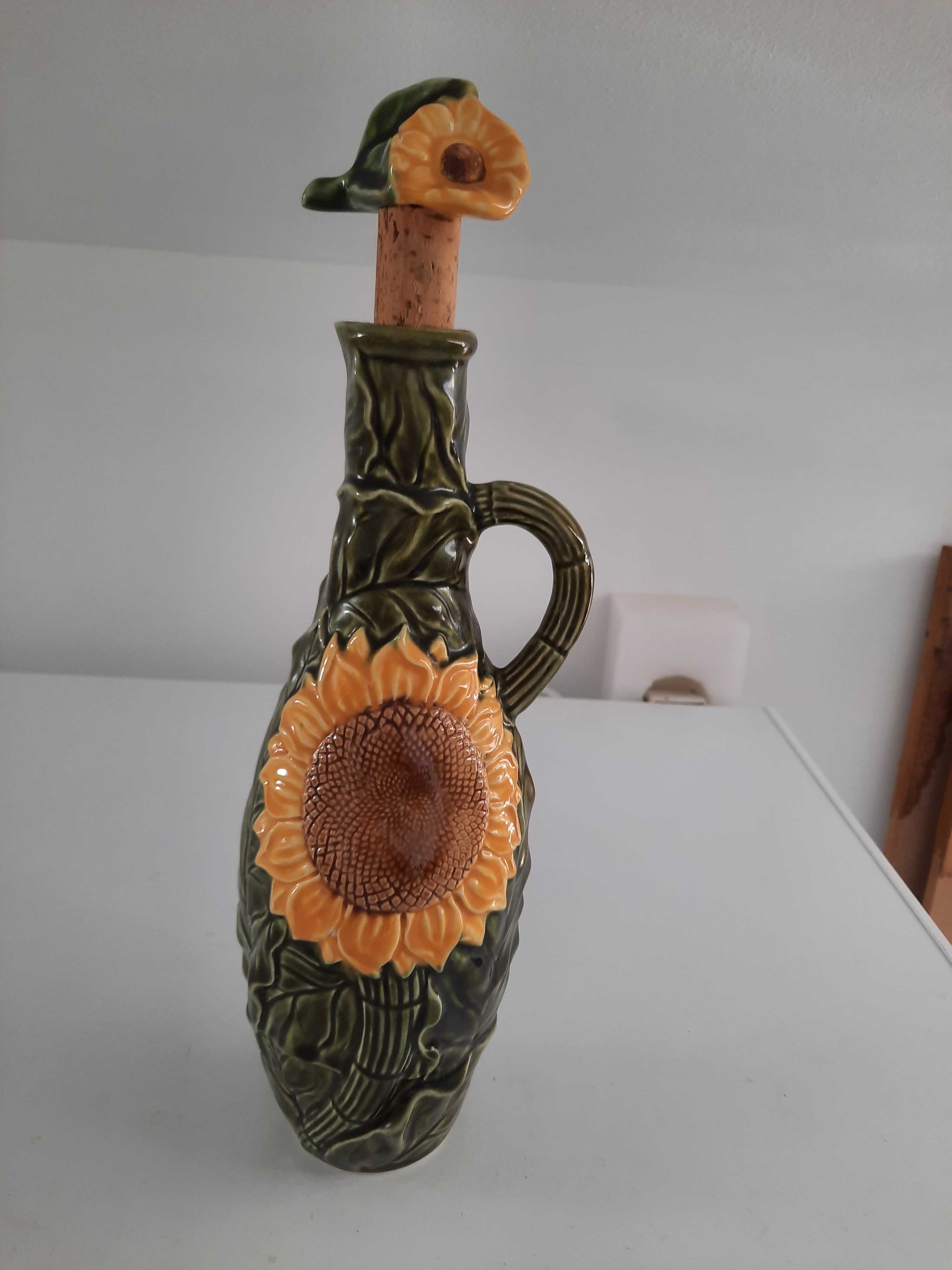 garrafa decorativa de cozinha com girassol