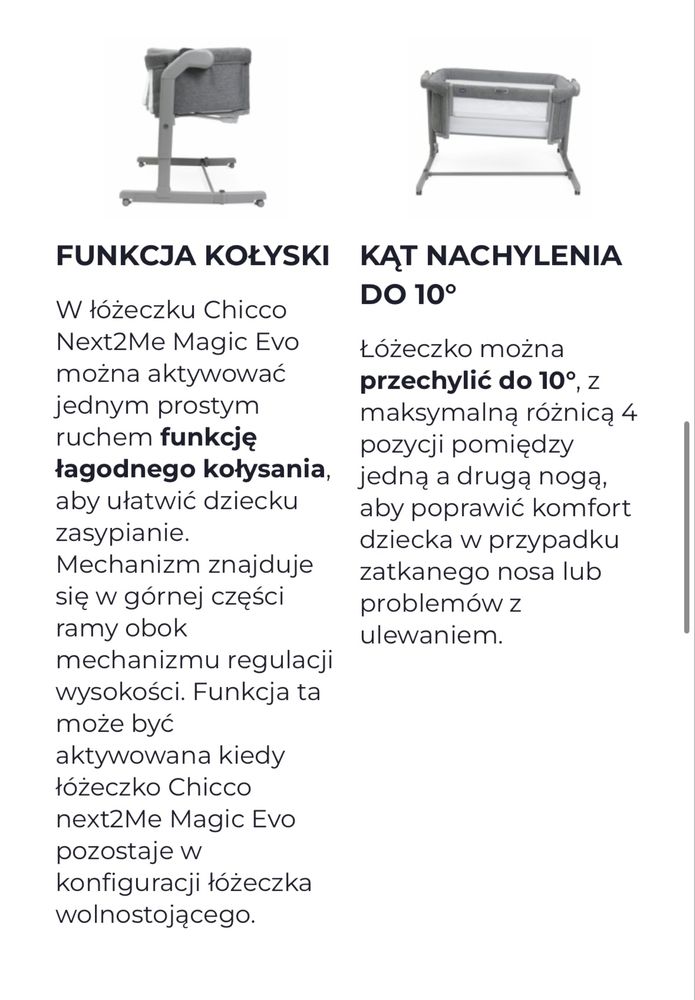 Łóżeczko dostawne Chicco Next2Me Magic Evo desert taupe