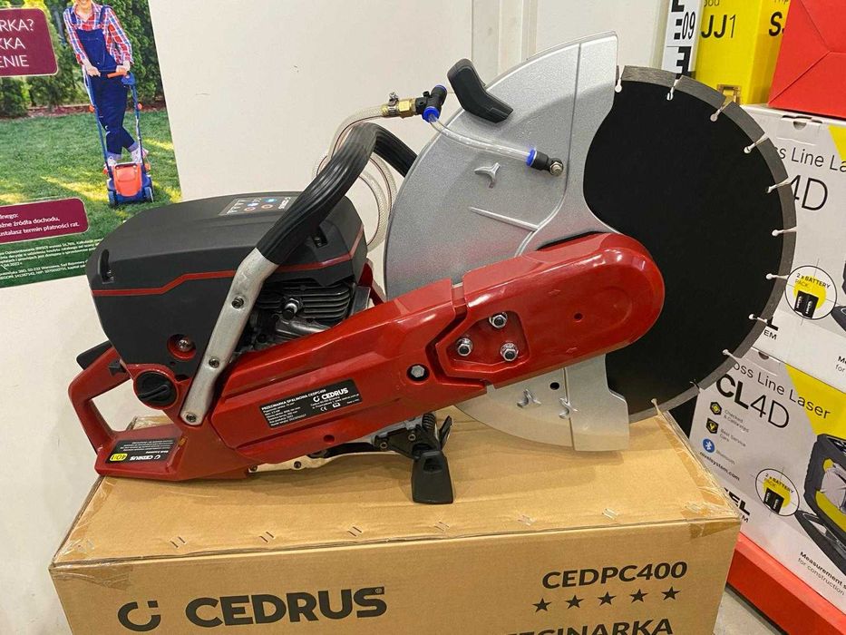 Przecinarka spalinowa Cedrus PC400 do betonu 4,8kM + TARCZA GRATIS