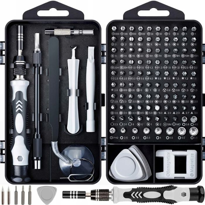 Zestaw Śrubokrętów Precyzyjnych Wkrętak Bity 115w1