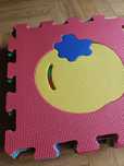 Puzzle piankowe Mata owoce cyfry literki cyferki dla dzieci