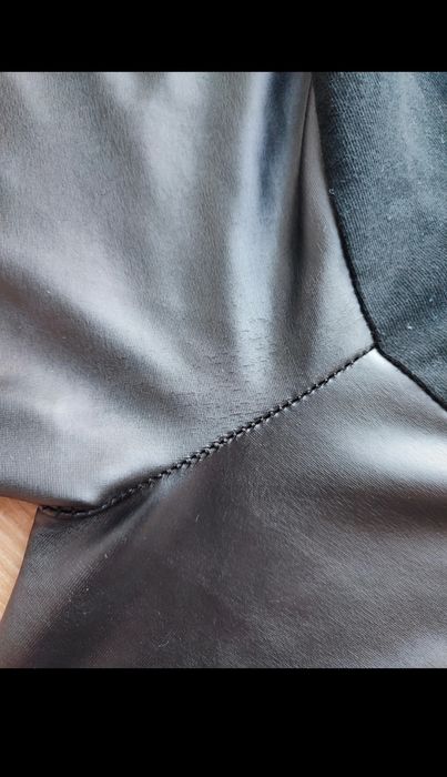 Legginsy ciążowe lateksowe , ekoskóra rozmiar L