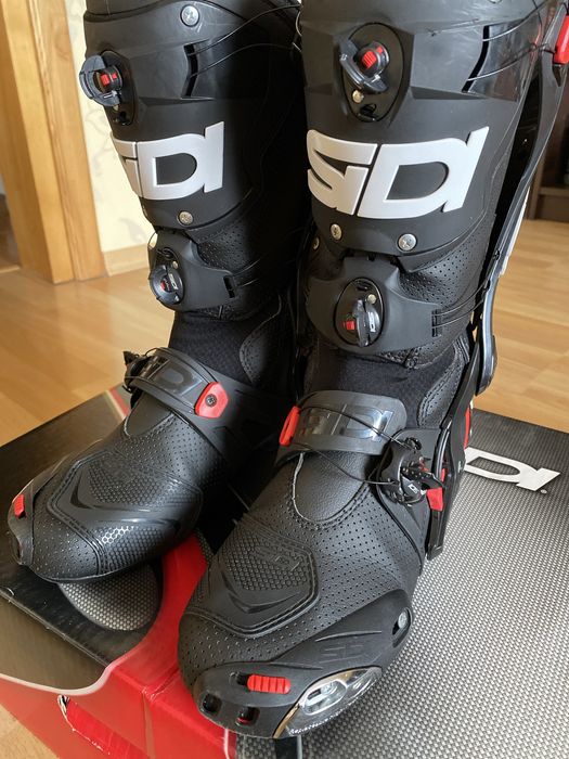 Buty motocyklowe wysokie Sidi Rex Air 41 dł Wkładki 26 cm - czarne