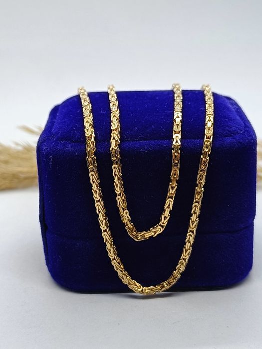 Łańcuszek królewski ze złota, złoto pr 585