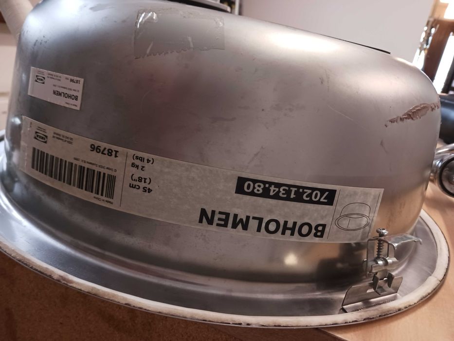 Okragły Zlew ikea z syfonem i baterią