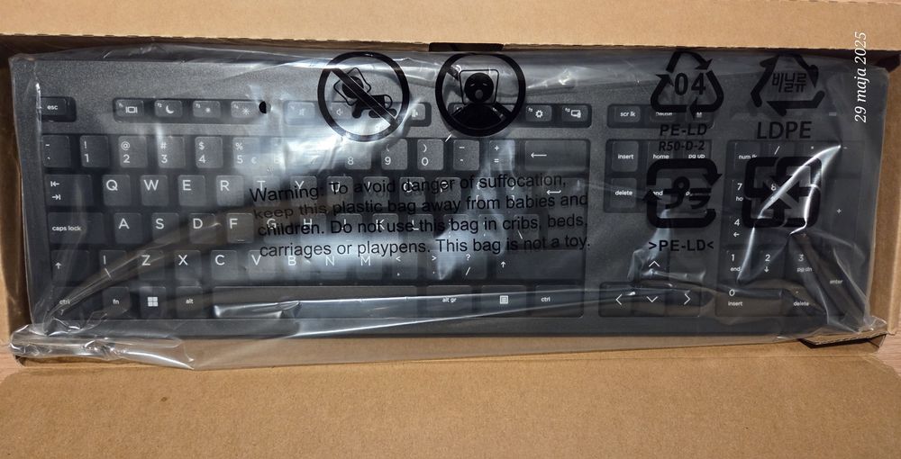 Nowa klawiatura przewodowa HP 125 Wired KB INTL M27527-L31