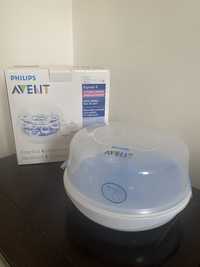 Sterylizator Avent philips + butelka szklana 120 ml