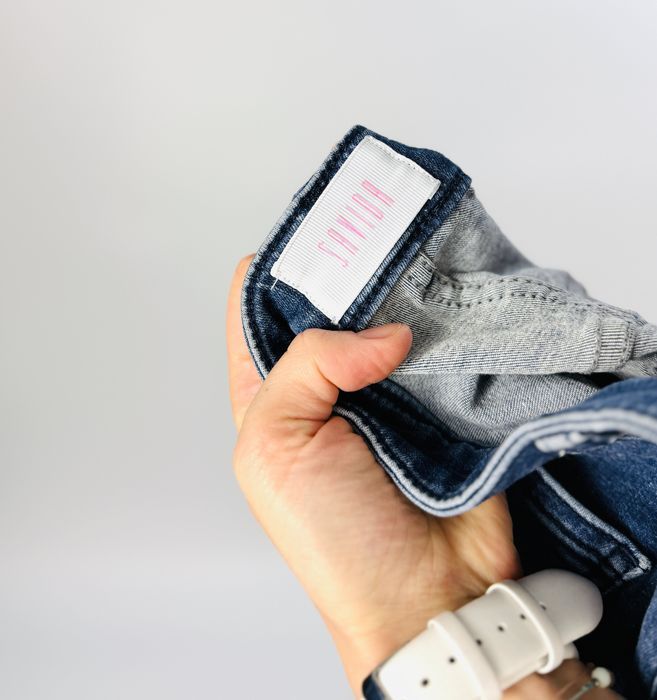 Niebieskie jeansy skinny z wysokim stanem L 40 Savida