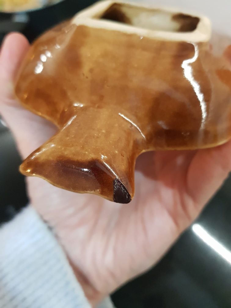Stara ceramika zestaw porcelit Chodziez kurka kubki figurki