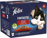 KARMA DLA KOTÓW Felix Fantastic w galaretce MIX SMAKÓW 24 SASZETKI