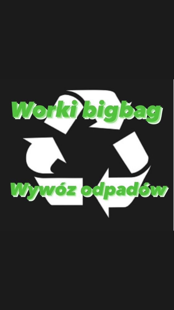 Wywóz gruzu śmieci budowlanych odpady worki Big Bag , bigbag , śmieci