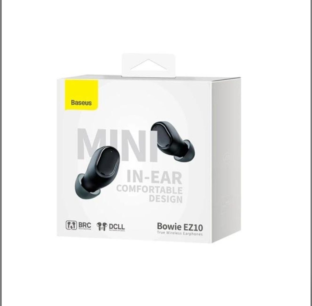 Наушники вакумные  Baseus Bowie EZ10 Mini Black Новые Запечатанные