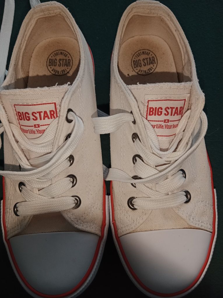 Trampki buty sportowe Big Star białe rozmiar 34 tenisówki