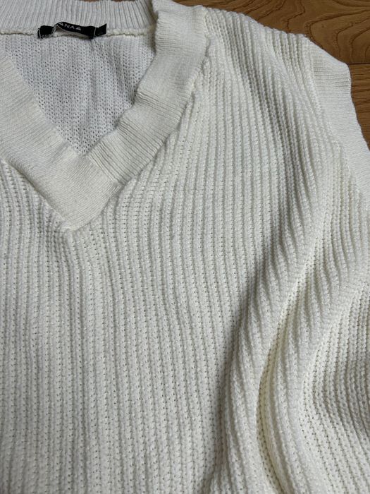 Kamizelka dzianinowa kremowa M/L