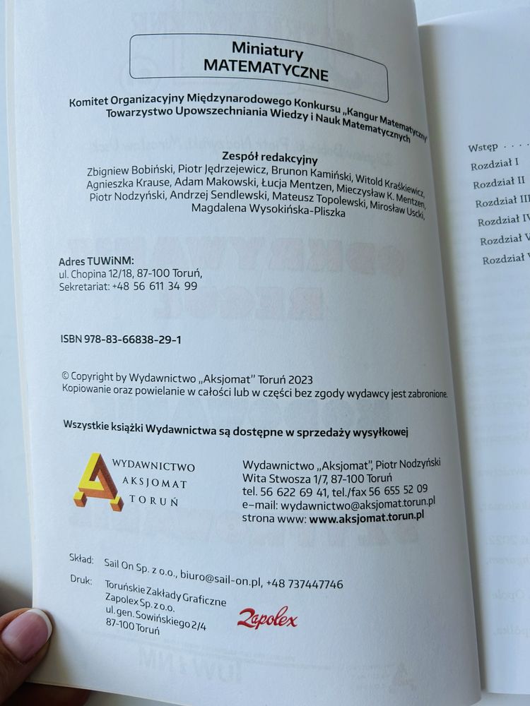 Odkrywanie reguł kodowanie szyfrowanie miniatury matematyczne