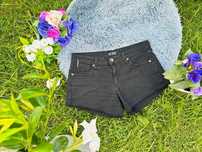 Armani Jeans czarne jeansowe szorty spodenki AJ M 38 w28