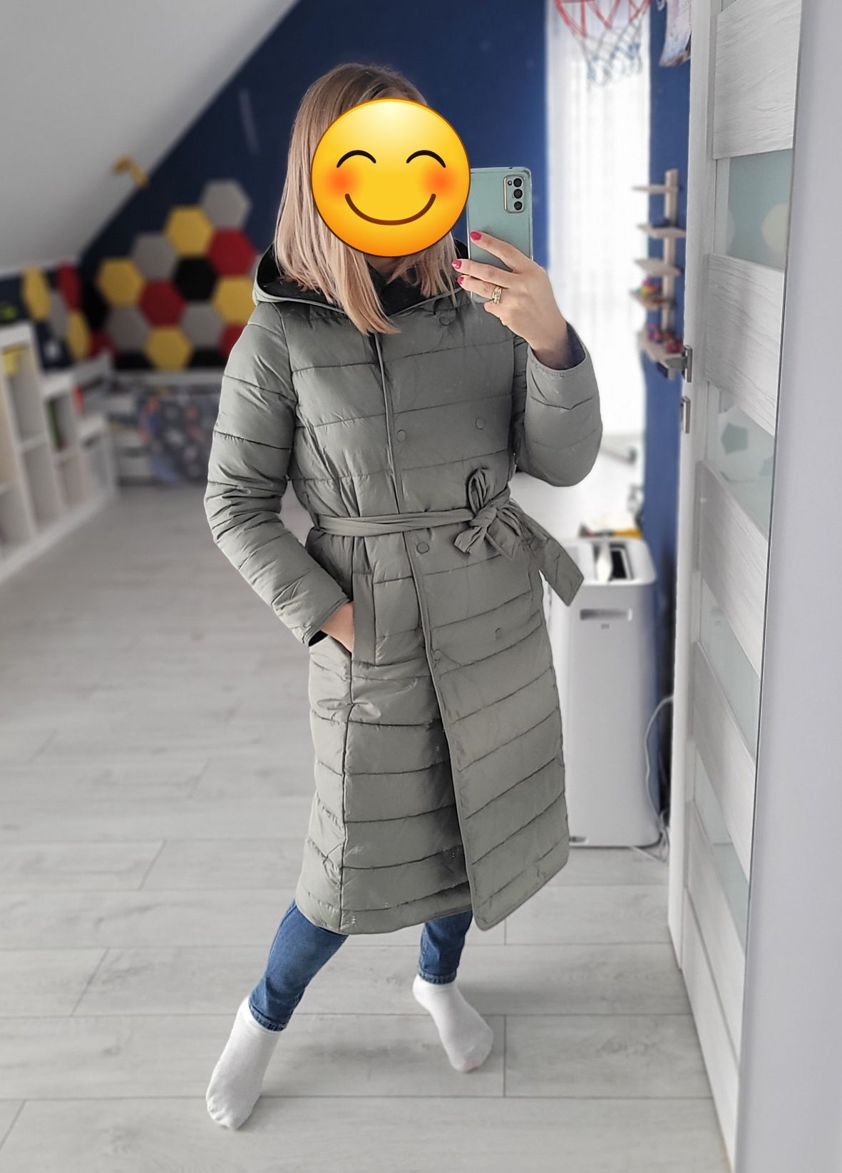 Płaszcz dwurzędowy XXS XS S