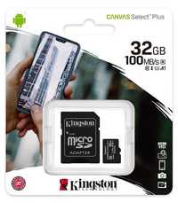 32GB Karta Pamięci Kingston microSD Canvas Select Plus 100MB/s