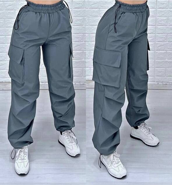 Штани карго спортивні сірі джинси джогери 42-46