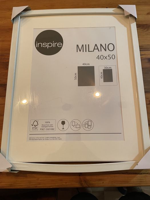 Moldura branca 40x50 cm