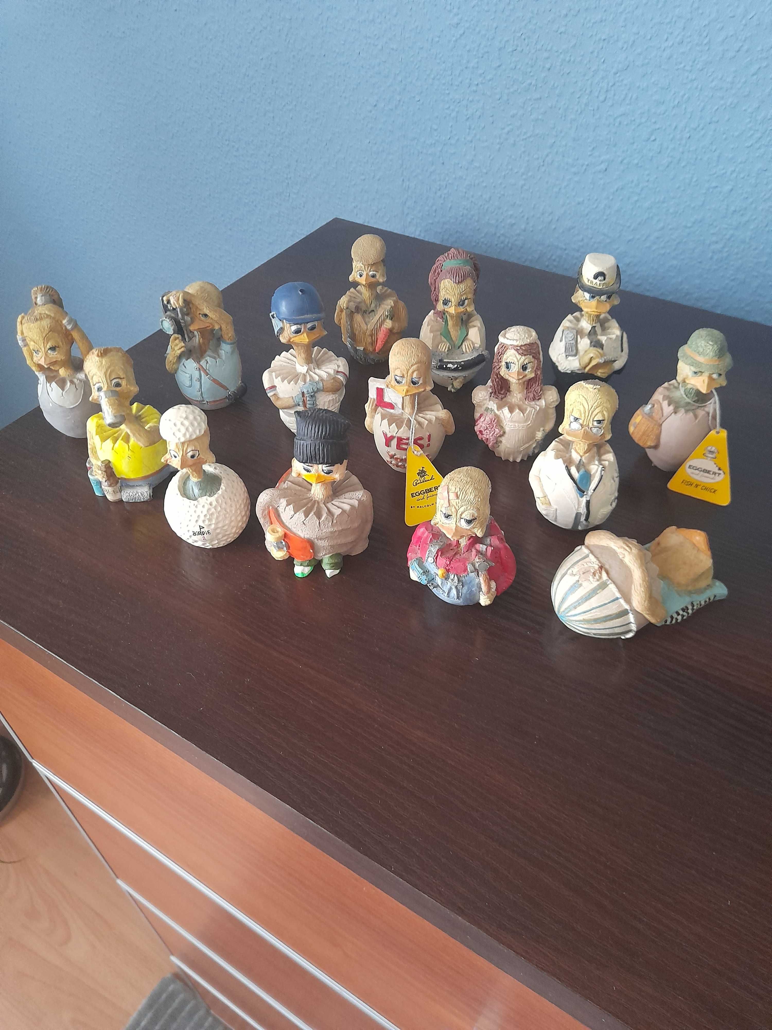 Vintage kolekcjonerskie figurki Eggbert Malcom Bowmer  połowa XX wieku