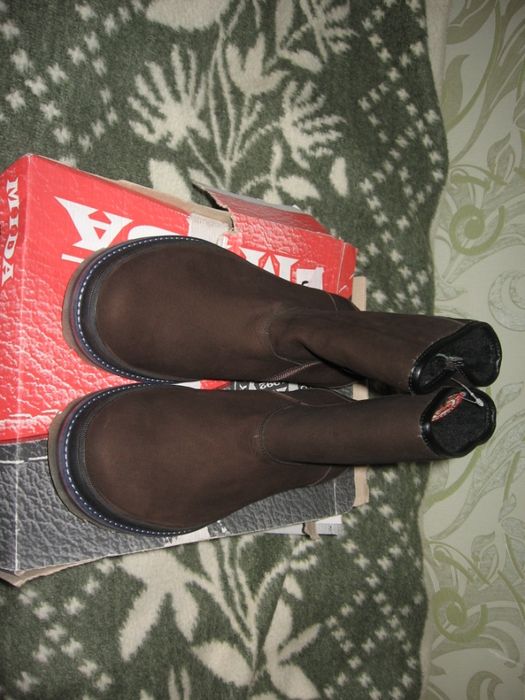 Продам сапоги зимние мида mida натуральная кожа нубук (новые)