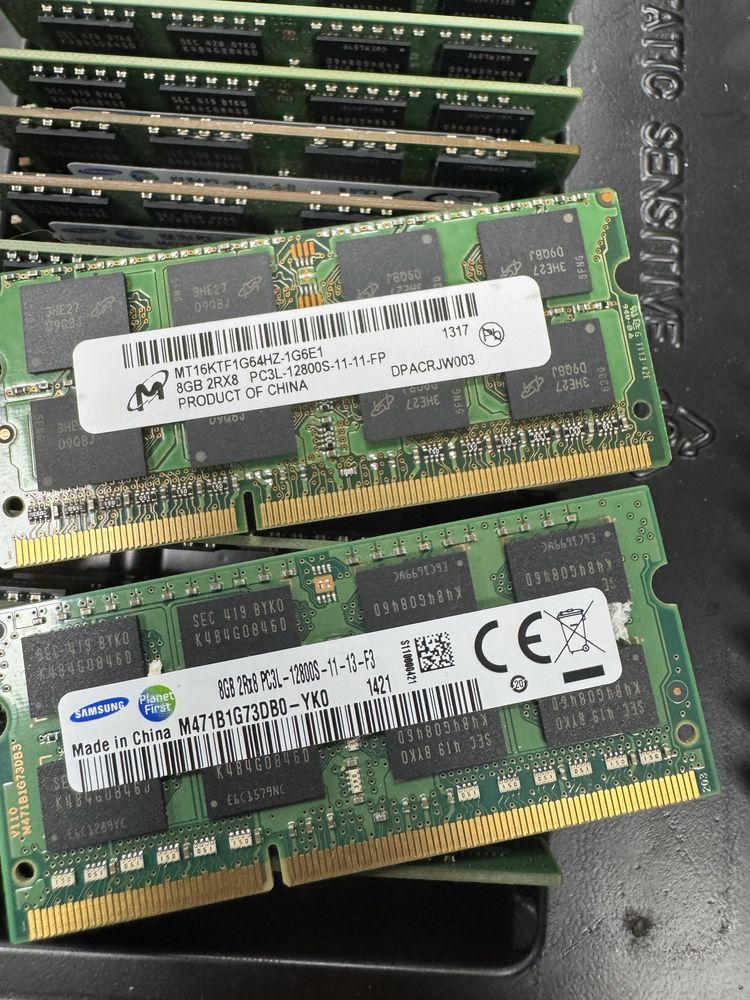 для ноутбука SoDimm DDR3L 4 Gb 8 Gb 1.35v 1.5v Оригінал!