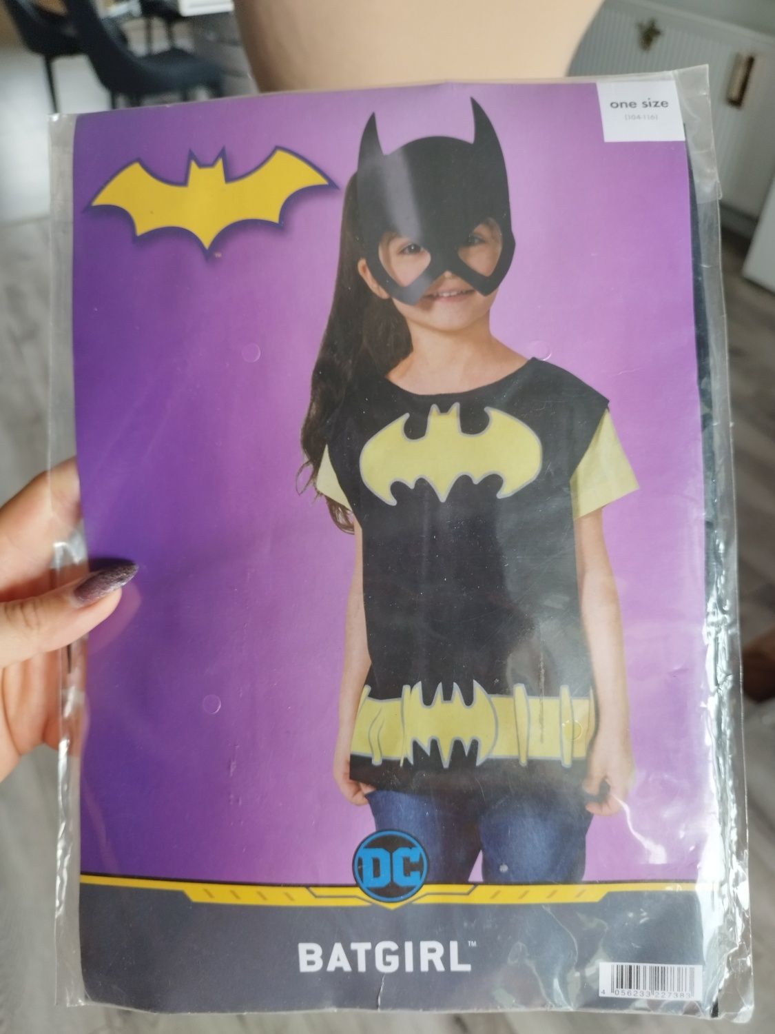 Bat girl 104 116 Batman nowy strój karnawałowy dla dziewczynki lub chł