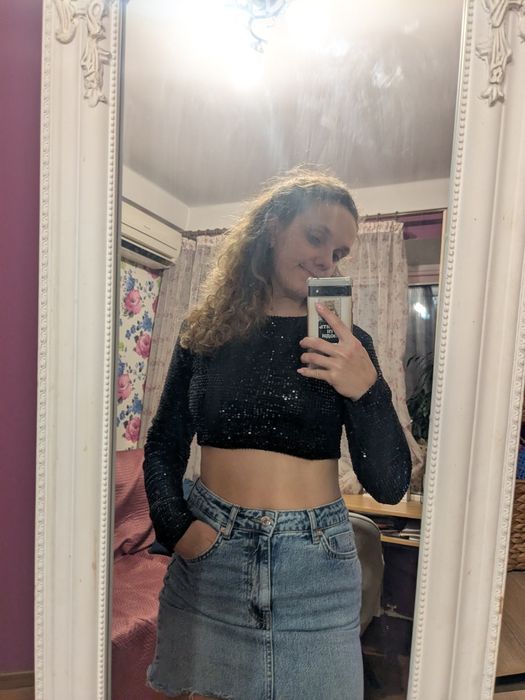 Топ з блискітками