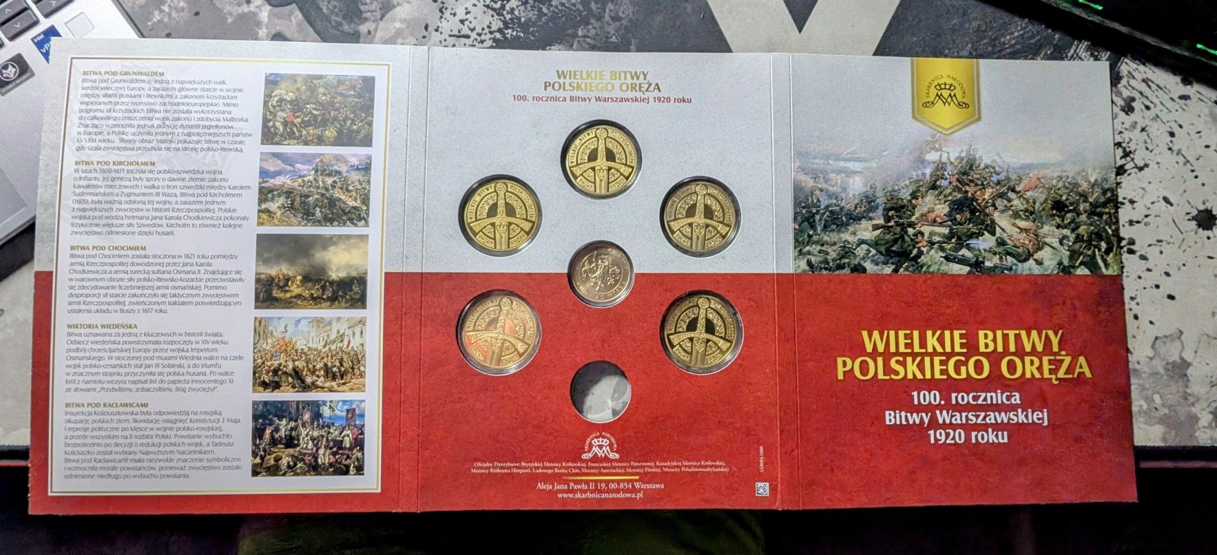 Kolekcja medali wielkie bitwy polskiego oręża