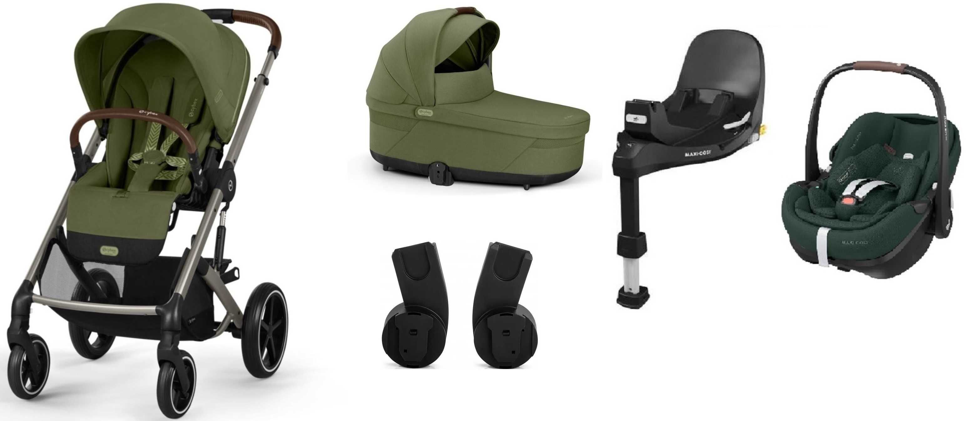 4w1 Cybex Balios S Lux + Maxi Cosi Pebble 360Pro2 + baza 360 Slidetech