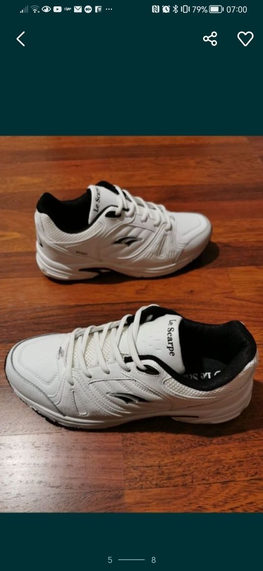 Sportowe Buty Męskie Na Codzień Do Biegania Lekkie Wygodne Białe *