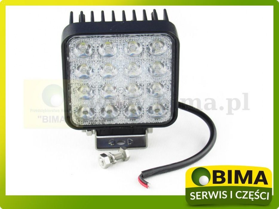 Hit Okazja Lampa halogen roboczy 16 led 48w 12 24v ciągnik Renault MF