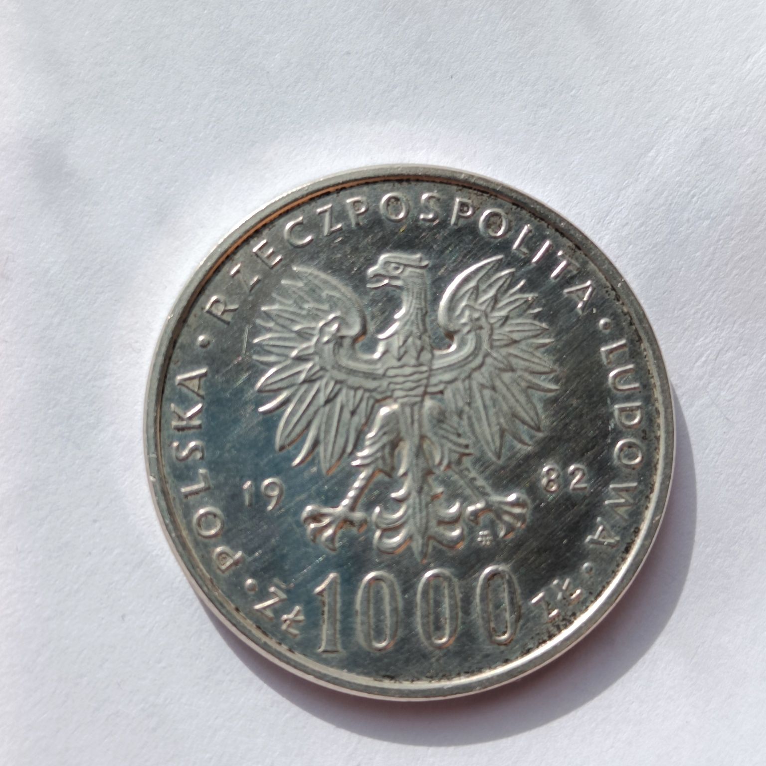 Moneta Jan Paweł II 1982 PRL 1000 złotych