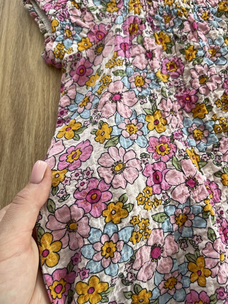 Сукня літня квіточки жатка Zara 2, 3 роки 92-98 розмір