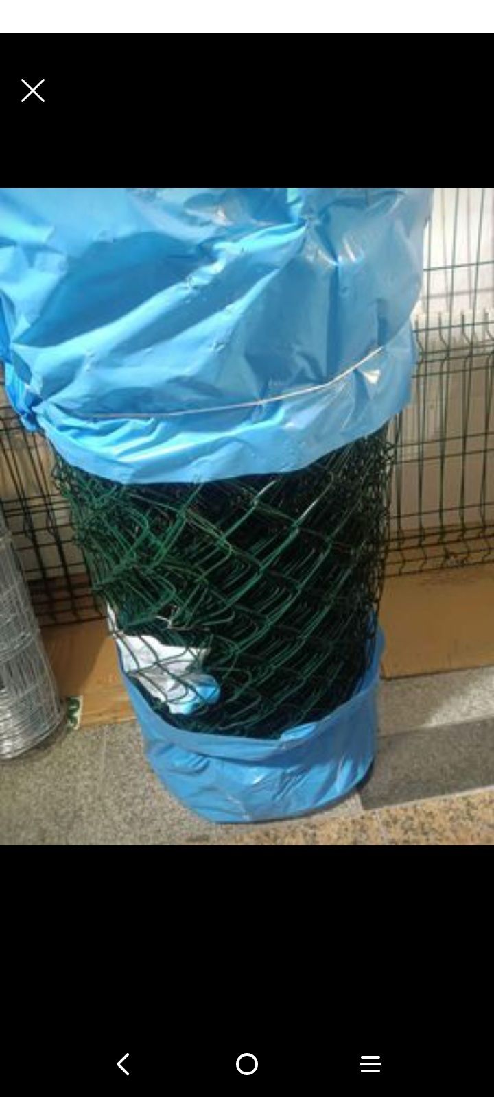 Rede malha solta plastificada