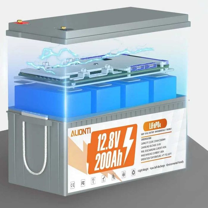 Акумулятор для ДБЖ Alionti LiFePO4 12V/100AH LiFePO4 ( АКБ + зарядка )