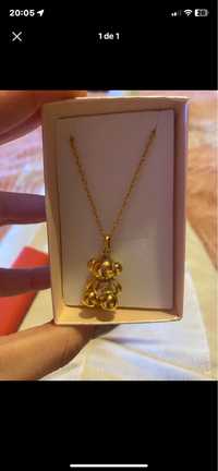 Colar Urso Dourado